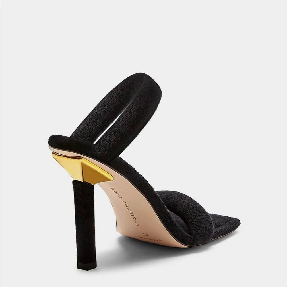 Good American Terry Ankle Wrap Sandal NWOT - Picture 4 of 8